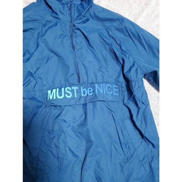 RIPNDIP Must Be Nice Half Zip Anorak Jacket Blue SMALL Unisex - Picture 3 of 9